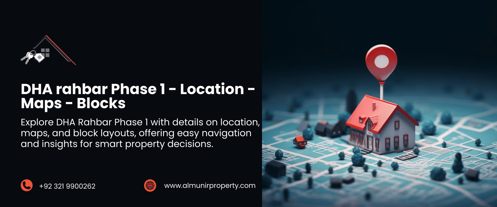 DHA Rahbar Phase 1 Map | Location | blocks